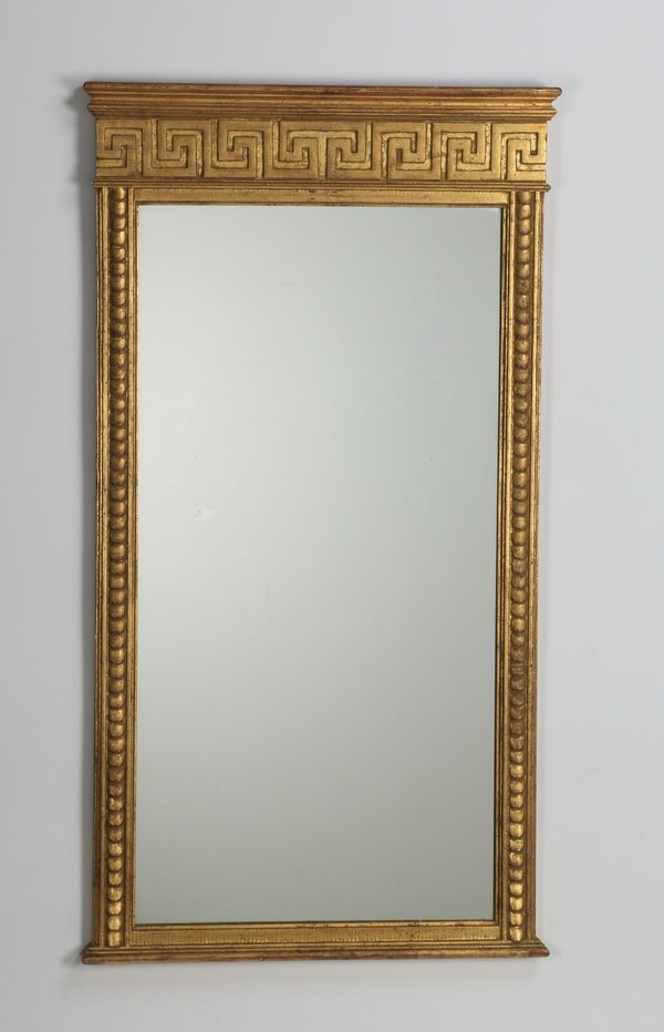 Italian gilt gesso wall mirror, 41"h (1 of 1)