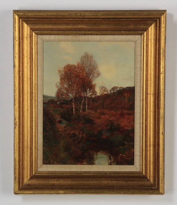 Thomas Bromley signed O/p landscape, 19th c. (1 of 4)