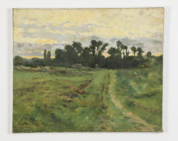 Edward Field signed, dated O/c landscape. 19th c. (1 of 4)