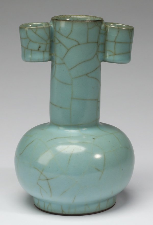 Chinese celadon arrow vase, 8"h (1 of 6)