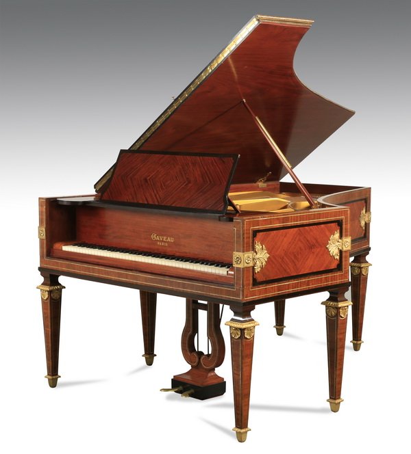 Gaveau of Paris grand piano, circa 1920s, 76"l