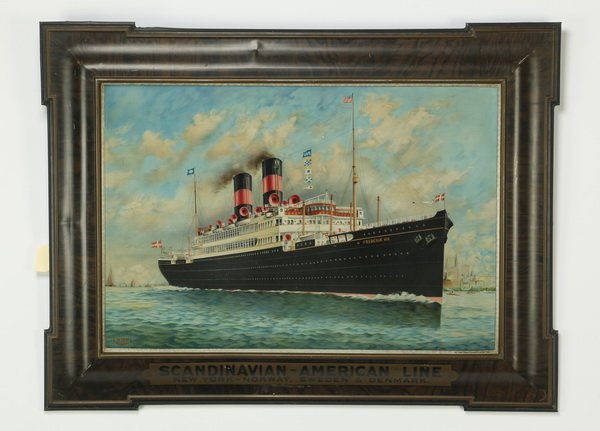 Early 20th c. tin relief hanging, 'Frederik VIII' (1 of 5)