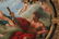 After Francois Boucher, acrylic on canvas, 55"w - 4