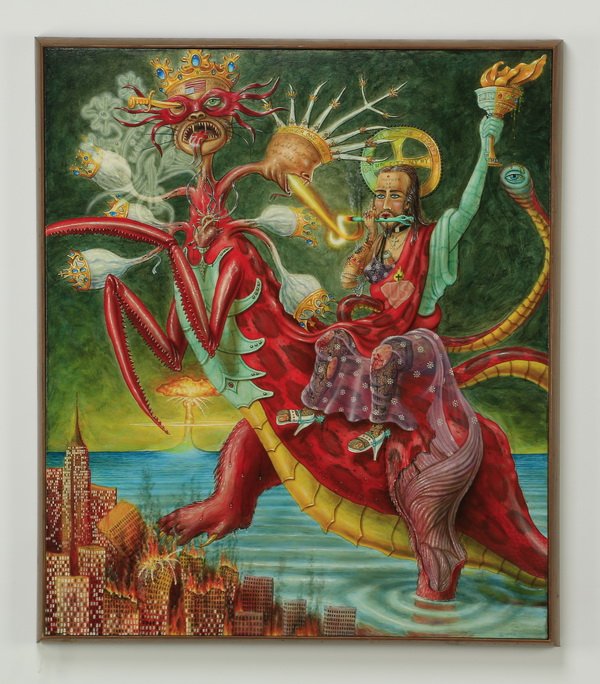 Norbert H. Kox signed, dated 'Mother of Harlots', O/c (1 of 5)