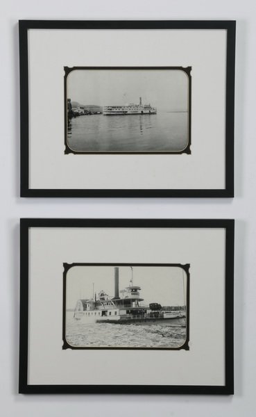 (2) Framed photos, Hudson River steamers (1 of 7)