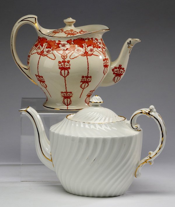 (2) English ceramic teapots, marked (1 of 3)