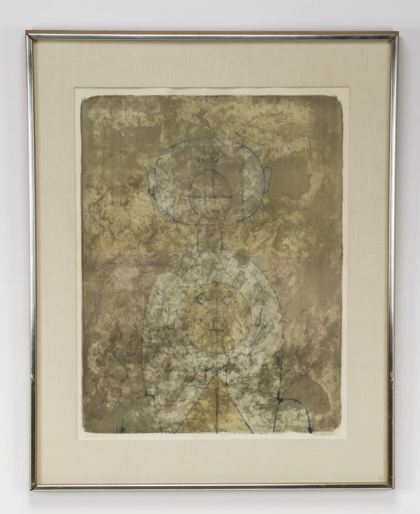 Rufino Tamayo lithograph, 'Deux Tetes,' c. 1969 (1 of 4)