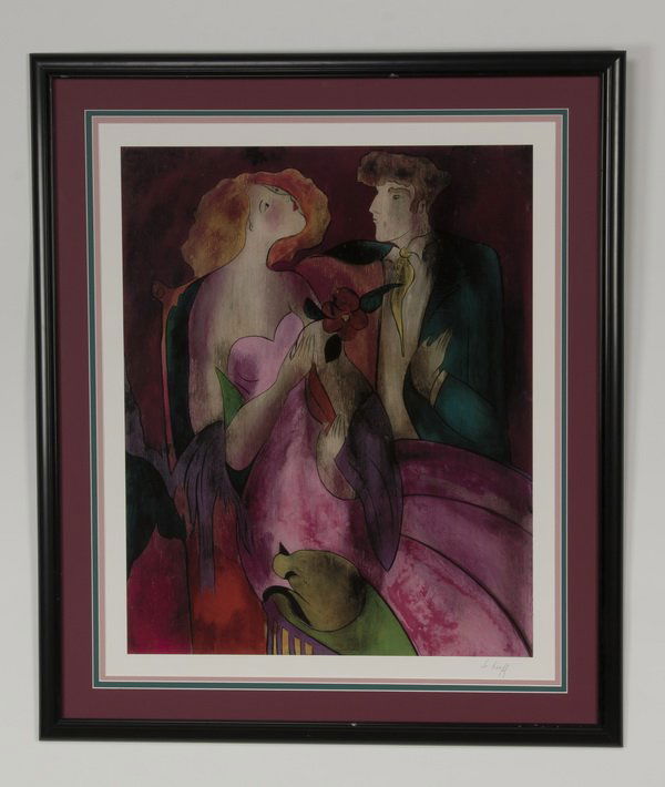 Linda Le Kinff signed serigraph, 'Robe du Soir' (1 of 3)