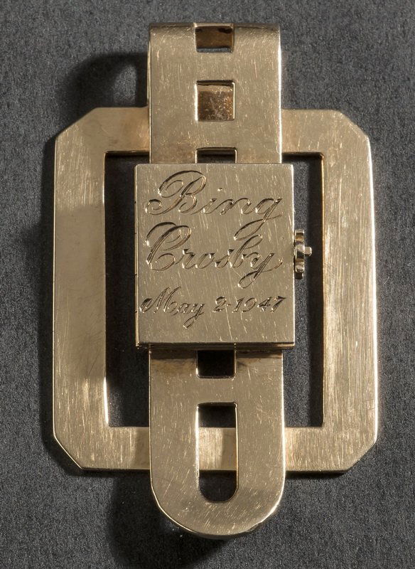Money clip w/ photos owned by Bing Crosby, 1947 (1 of 2)