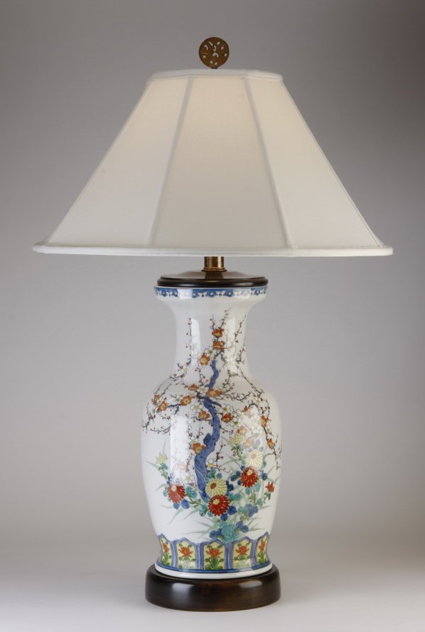 Chinese porcelain table lamp, 24"h (1 of 1)