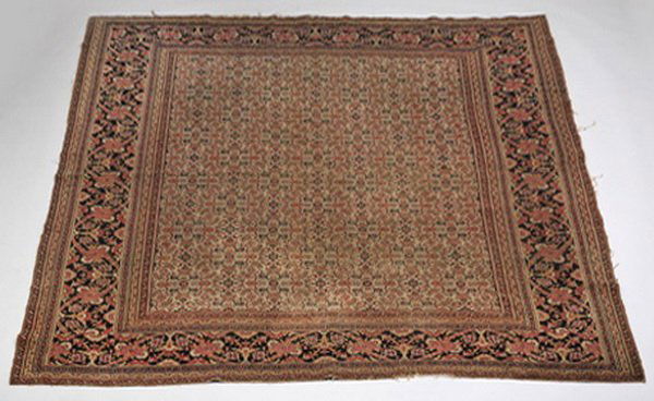 Antique Persian hand knotted Tabriz rug, 9 x 8 (1 of 4)