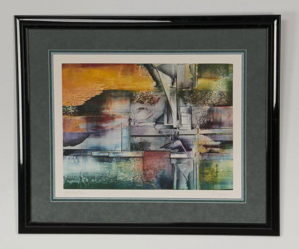 Gail Perazzini signed lithograph, 'Invisible Cities' (1 of 4)
