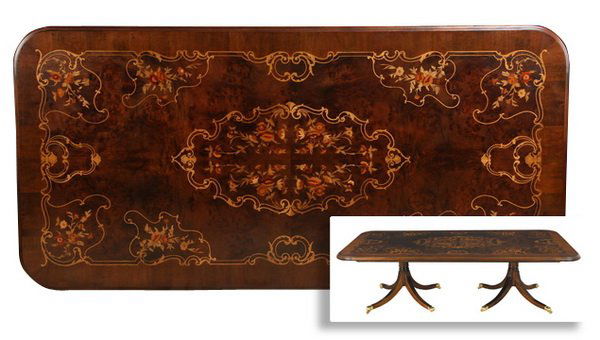 Handcrafted Italian marquetry inlaid table (1 of 5)