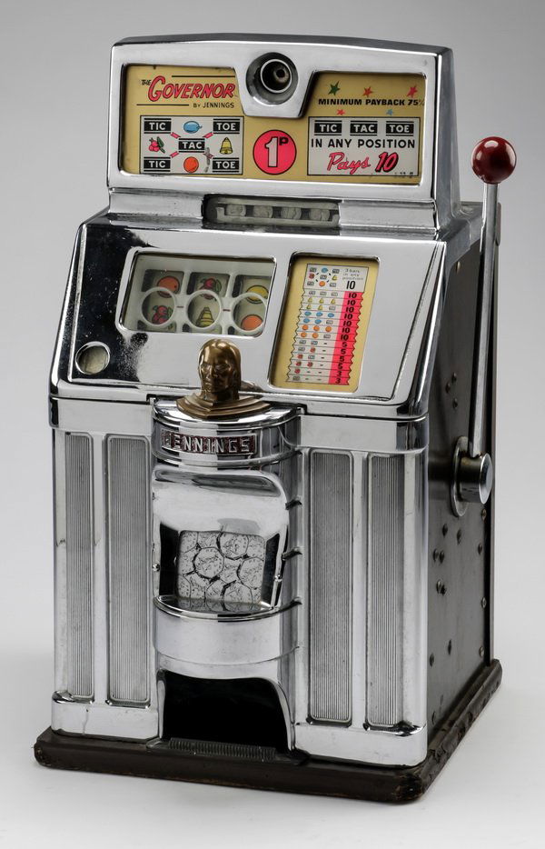 Jennings 'The Governor' table top penny slot machine (1 of 2)