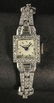 Lady's Art Deco diamond & platinum watch, 6"l - 4