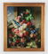 Oversized oil on canvas floral still life, 46"h