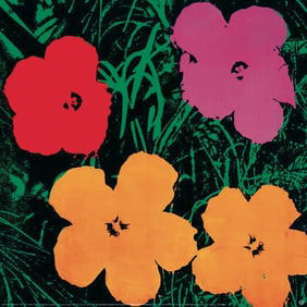Andy Warhol - Flowers, 1964-small - 1993 Offset Lithograph 26" x 26"