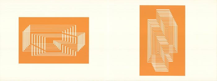 Josef Albers - Formulation: Articulation Portfolio 1, Folder 31 - 1972 Serigraph 15" x 40"