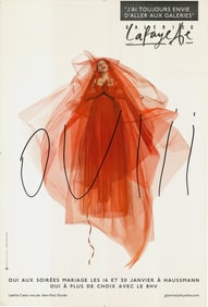 Jean-Paul Goude - Galeries Lafayette - Ouii - 2001 Offset Lithograph 69" x 46.75"
