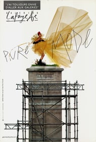 Jean-Paul Goude - Galeries Lafayette - Pure Mode - 2001 Offset Lithograph 69" x 46.75"