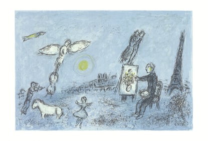 Marc Chagall - l'Envolee Magique - 1981 Lithograph 15" x 22"