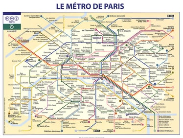 RATP - Le Metro de Paris - 2011 Offset Lithograph 23.5" x 31.5"