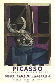 Pablo Picasso - Musee Cantini - 1959 Lithograph 35" x 27.5"