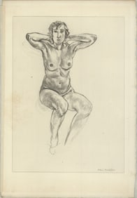 Henri Matisse - Planche XLII - 1920 Lithograph 12" x 8"