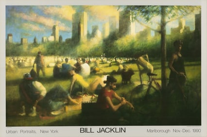 Bill Jacklin - Sheep Meadow III - 1990 Offset Lithograph 24" x 36"