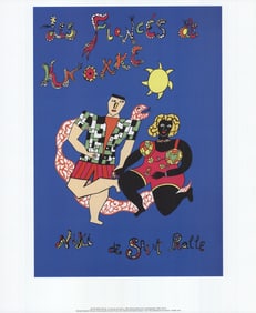 Niki de Saint Phalle - The Fiances of Knokke I - 2011 Offset Lithograph 23" x 19"
