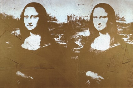 Andy Warhol - Two Golden Mona Lisas (sm) - 1993 Offset Lithograph 24" x 36.5"