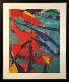 Andy Warhol - Abstract Painting,1982 - Offset Lithograph 39.5" x 31.5"