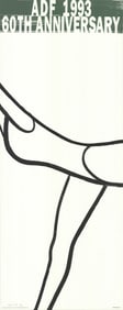Alex Katz - American Dance Festival 1993 - 1993 Lithograph - SIGNED 60" x 24"