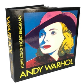 Andy Warhol: Portraits of Ingrid Bergman x 10 - 1983 Book 9.5" x 9.5"