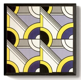 Roy Lichtenstein - Modular Painting (ML1083) - 2010 Offset Lithograph 18.5" x 18.5"