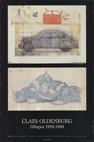Claes Oldenburg - Drawings 1959-1989 - 1989 Offset Lithograph 39.5" x 26"
