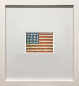 Jasper Johns - Flag - 1992 Offset Lithograph 5" x 7"