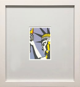 Roy Lichtenstein - I Love Liberty - 1994 Offset Lithograph 7" x 4.75"