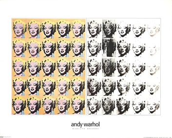 Andy Warhol - Marilyn Monroe 50 images - 1995 Offset Lithograph 24" x 30"