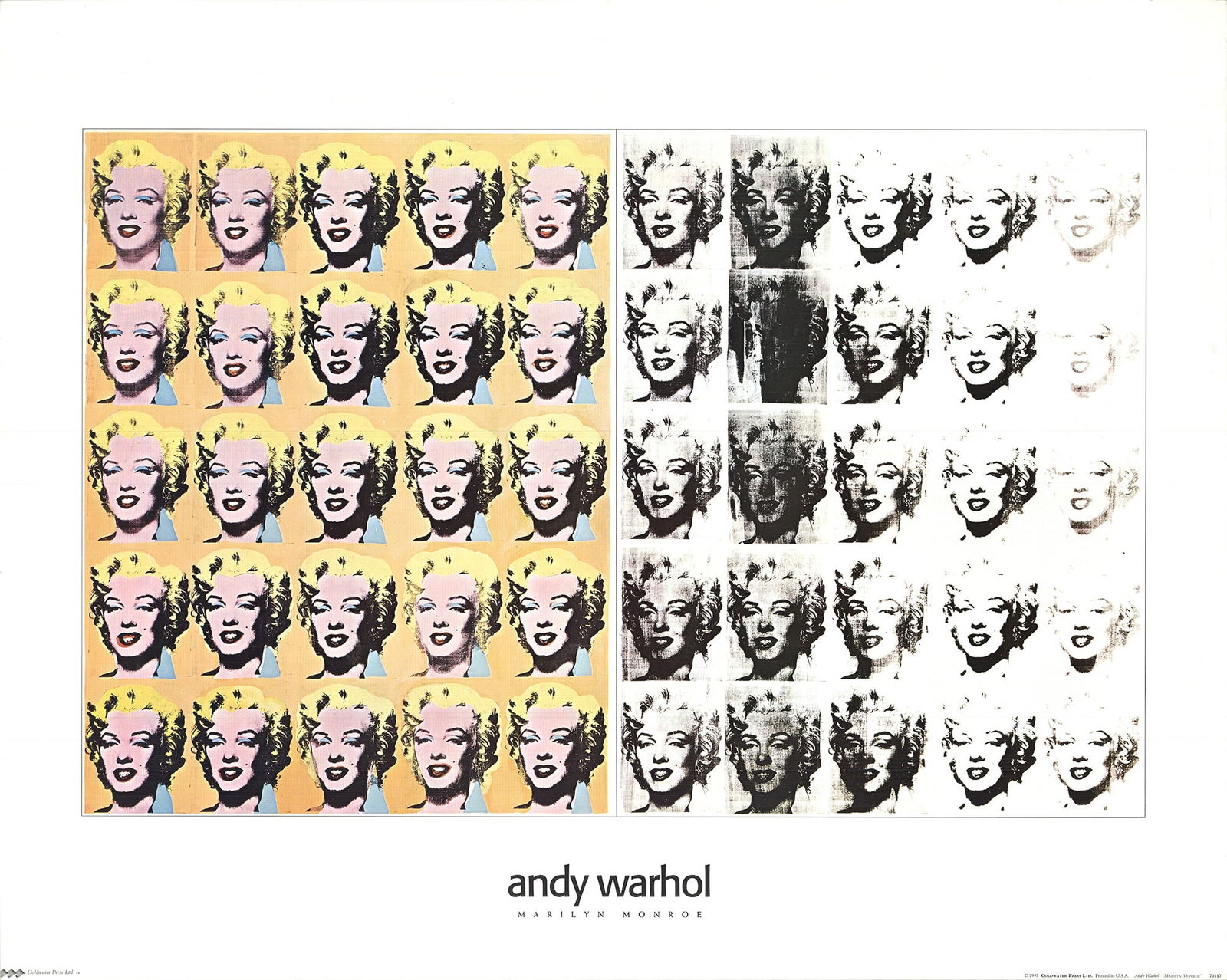 Andy Warhol - Marilyn Monroe 50 images - 1995 Offset Lithograph 24" x 30" (1 of 4)