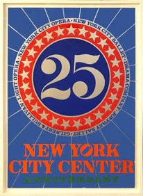 Robert Indiana - New York City Center - 1968 Serigraph 36.25" x 25.25"