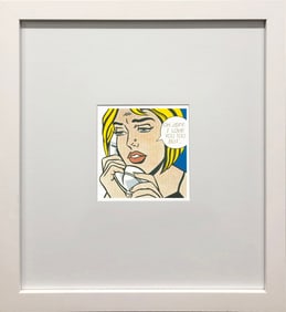 Roy Lichtenstein - Oh, Jeff.. - 1994 Offset Lithograph 7" x 5"