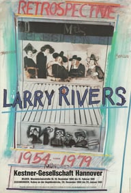 Larry Rivers - Retrospective - 1981 Offset Lithograph 33" x 22.5"