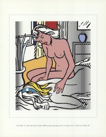 Roy Lichtenstein - Two Nudes - 1997 Offset Lithograph 11" x 8.5"