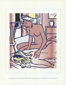 Roy Lichtenstein - Two Nudes, State I - 1997 Offset Lithograph 11" x 8.5"