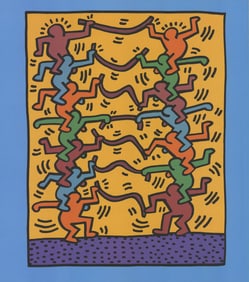 Keith Haring - Untitled (For Emporium Capwell) - 2010 Offset Lithograph 21.25" x 19"