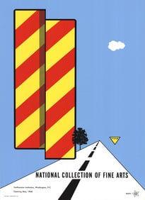 Allan D'Arcangelo - Yield - 1968 Serigraph 45" x 29.5"