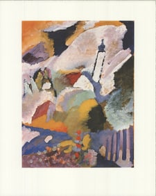 Wassily Kandinsky - Church in Murnau - 1990 Offset Lithograph 19.75" x 15.75"