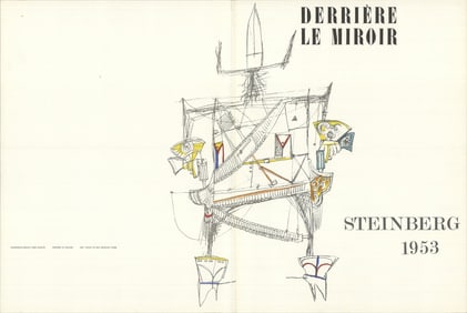 Saul Steinberg - DLM 53-54 Cover - 1953 Lithograph 11" x 15"