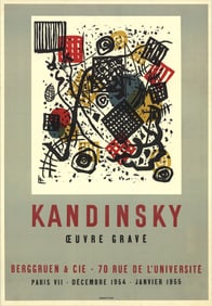 Wassily Kandinsky - Engraved Work - 1954 Lithograph 25.5" x 17.5"
